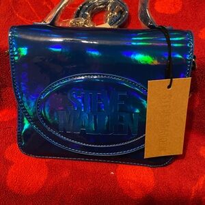 Authentic royal blue Steve Madden, cross by the handbag new tag